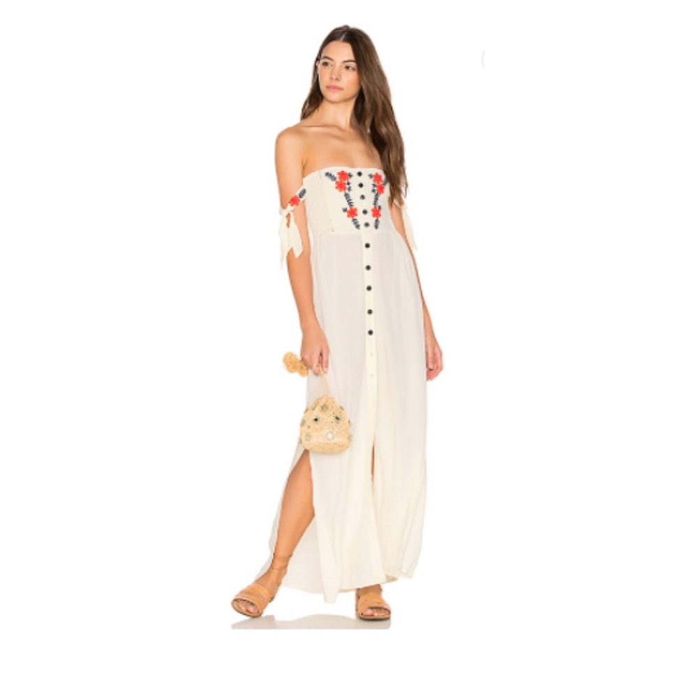 Cleobella Solita Maxi Dress Ivory XS